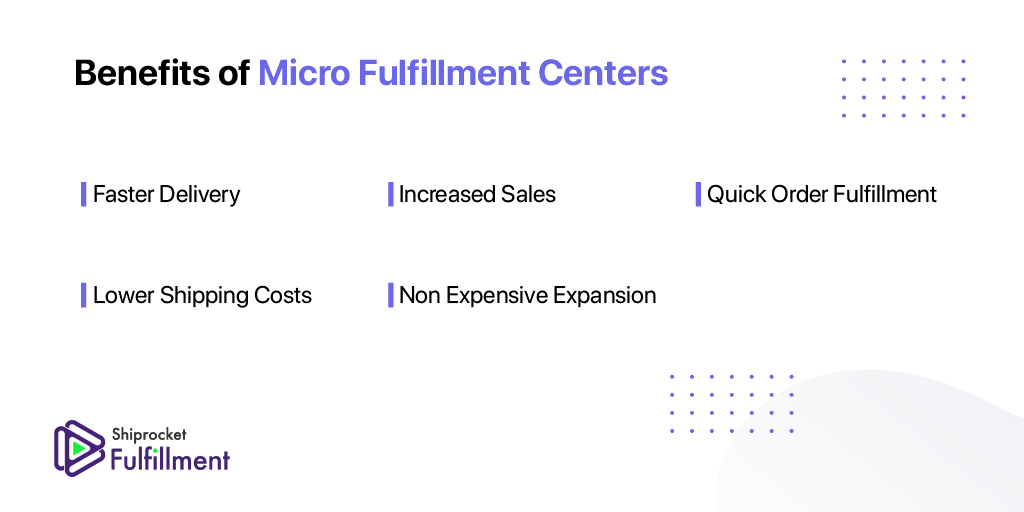 Advantages of micro fulfillment centers